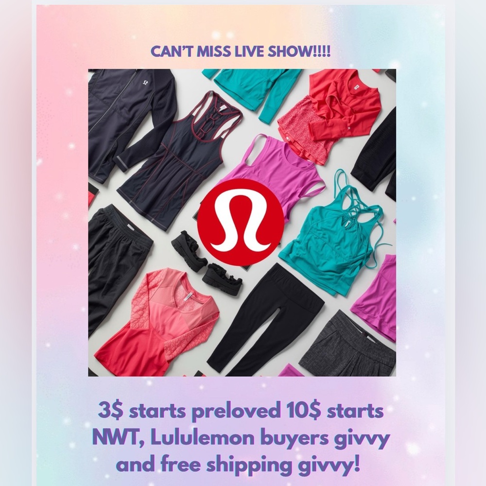 LULULEMON LIVE SHOW FLYER!!
